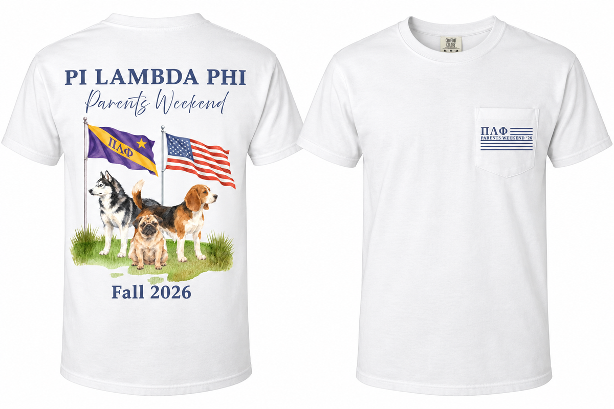 Pi Lambda Phi | Parents Weekend 2026 T-Shirt