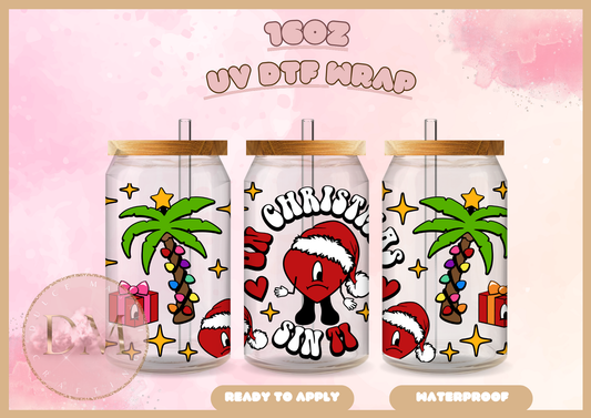 Una Navidad Sin Ti UV DTF Wrap