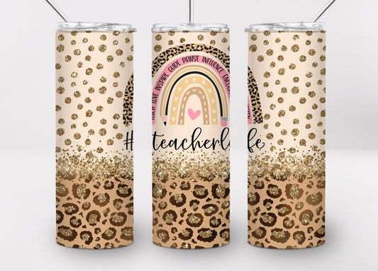 Teacher Life Tumbler, Teacher appreciation week, teacher gift