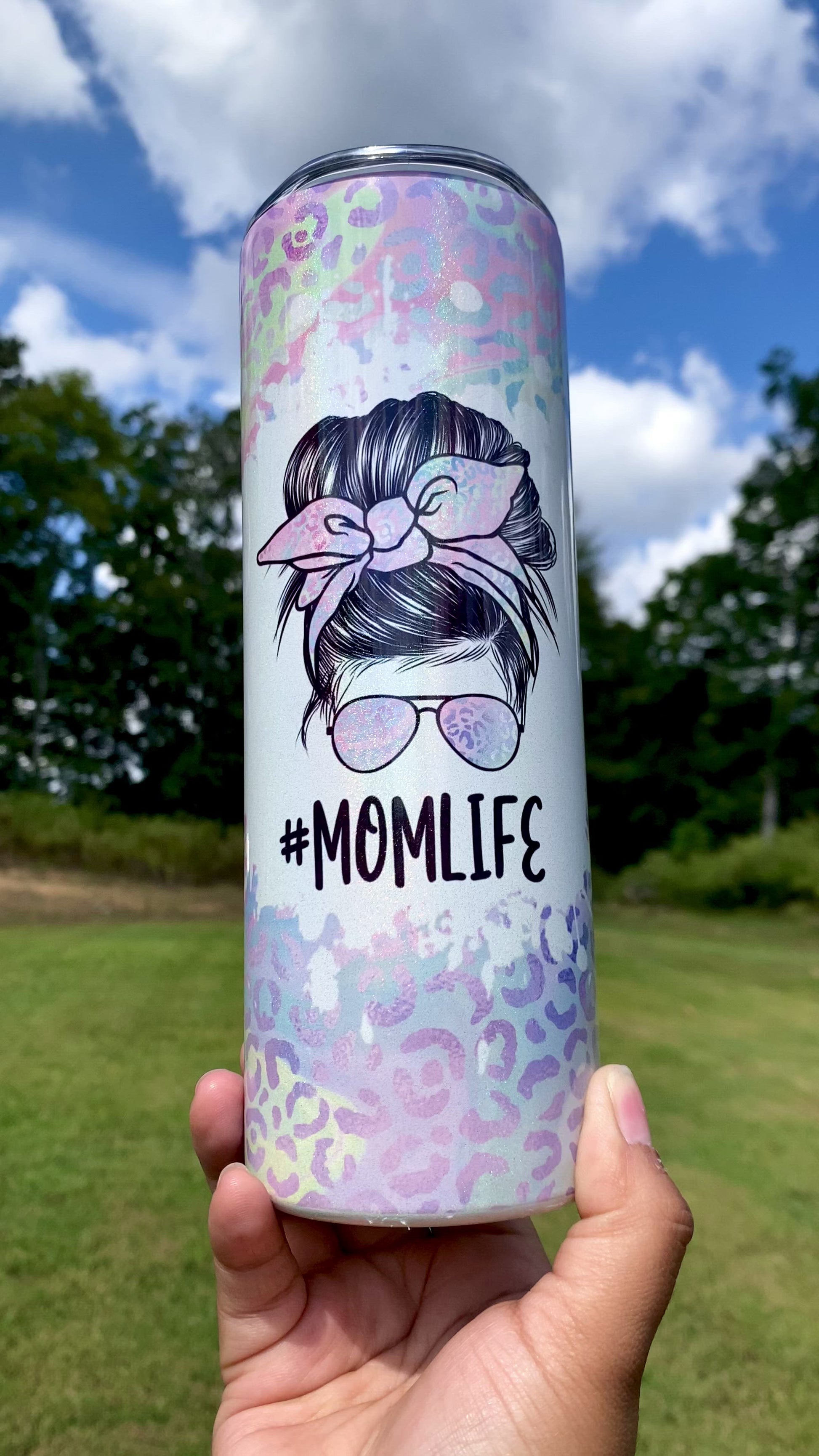 Shimmer Mom Life Tumbler, Leopard Mom Cup, Mom Christmas Gift, Leopard – DM  Crafting By Dulce