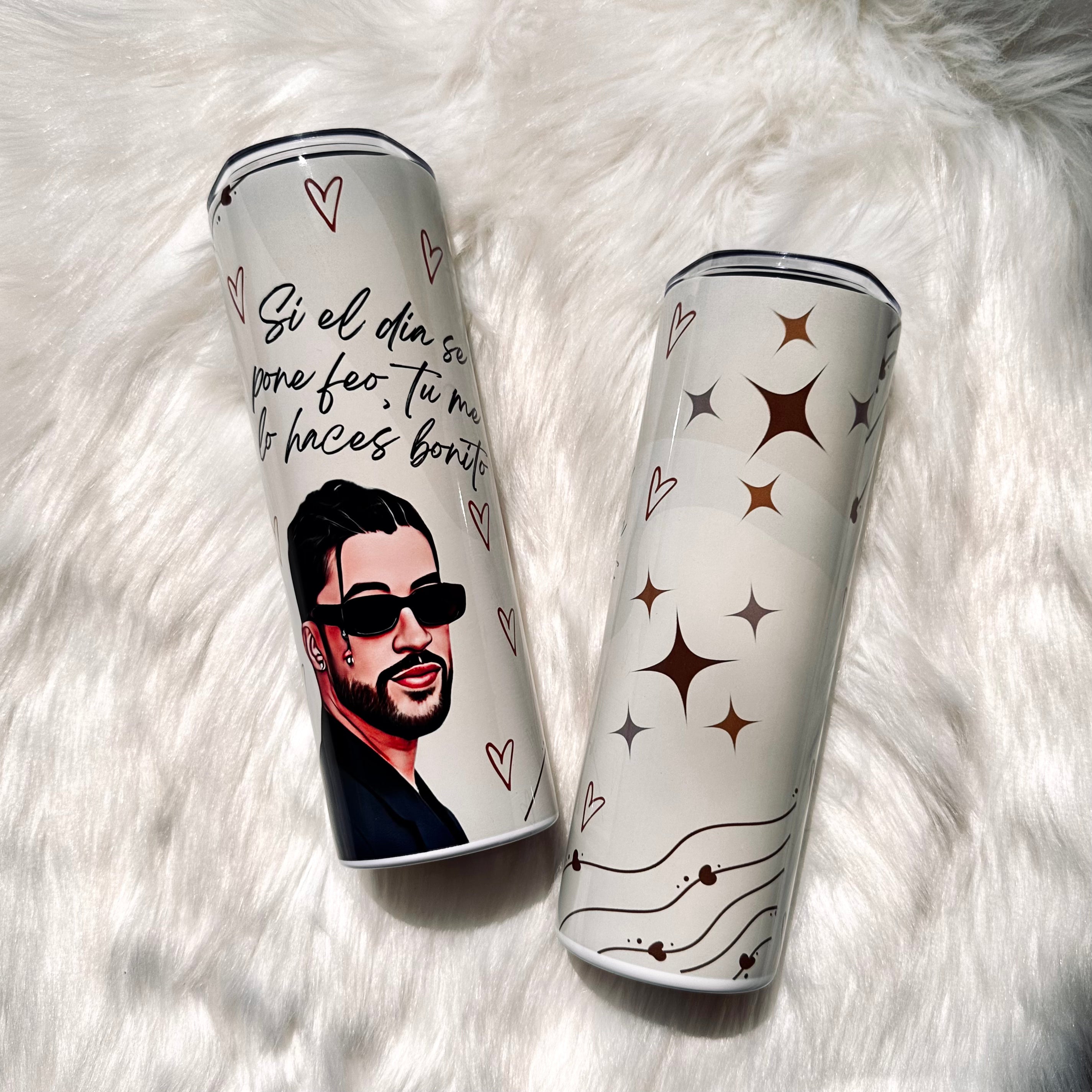 Bad Bunny Tumbler, Un Verano Sin Ti Tumbler, Bad Bunny Cup, 20oz Tumbler, Bad Bunny Gift, Bad Bunny Cup