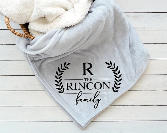 Family Throw Blanket, Personalized Blanket, Personalized Christmas Gift, Christmas Present
