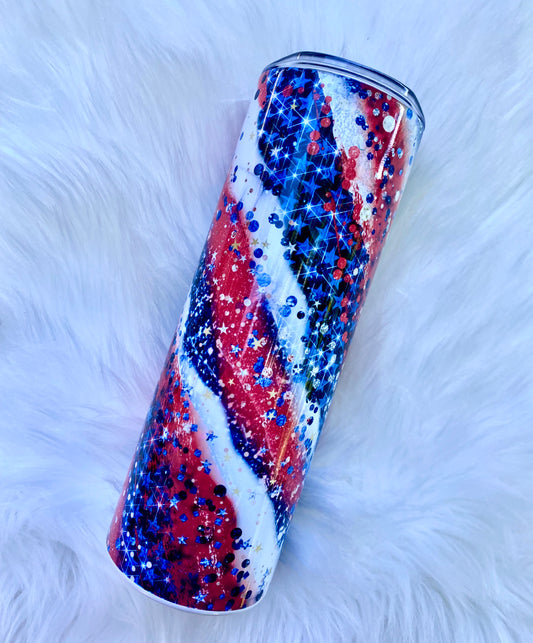 Red, White, & Blue Tumbler